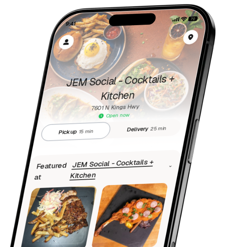 JEM Social - Cocktails + Kitchen app preview